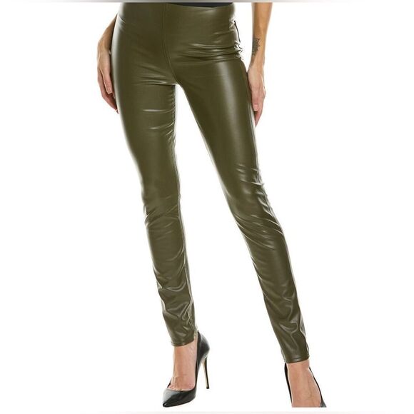 Rag and Bone Nina Olive Faux Leather Pull On Skinny Pants - Size Med 🫶NWT🫶 - Picture 2 of 2